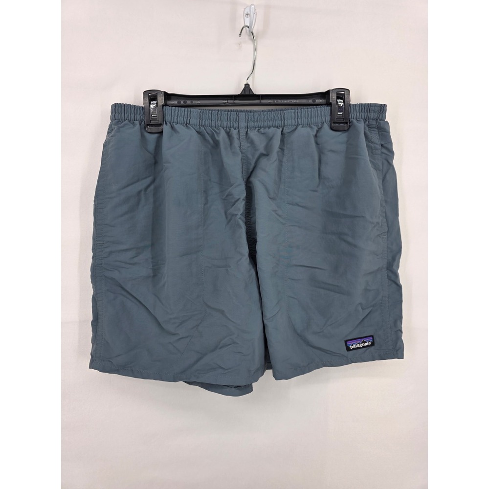 Patagonia Mens Baggies 5 Inch Shorts Blue Gray Large 57021 Lining P-6 Logo